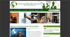 Desktop Screenshot of internationaltradelaw.org